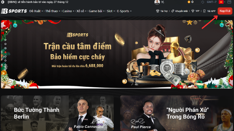 Rút tiền tại Bsport