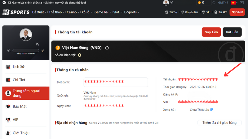 Nạp tiền nhanh Bsport